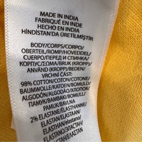 Ralph Lauren Toddler Girls 12 Months Short Sleeve Polo Dress - Yellow - Picture 7 of 8